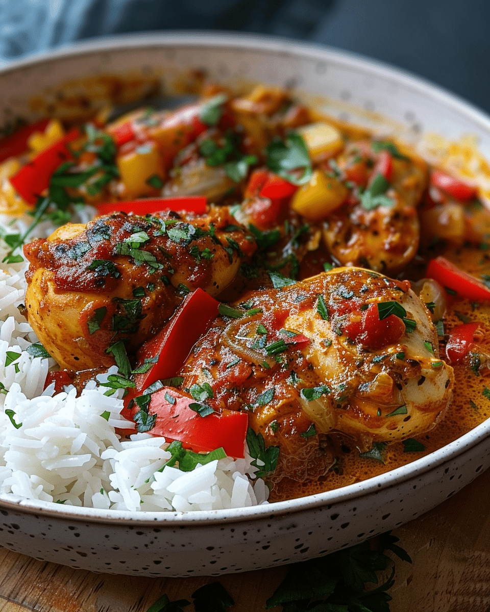 Spicy Brazilian Coconut Chicken