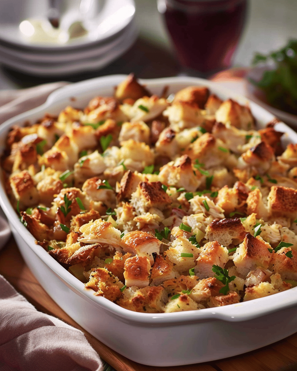 Chicken and Stuffing Casserole