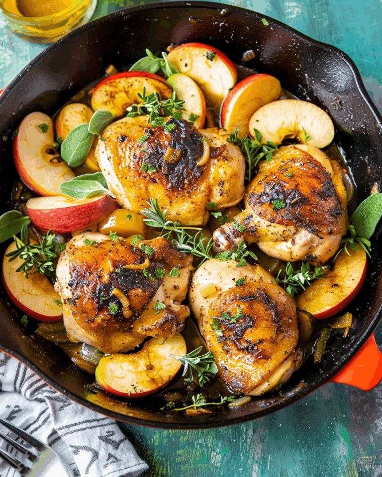 Skillet Apple Cider Chicken (Quick & Easy)