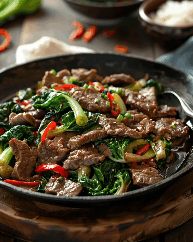 Beef and Bok Choy Stir-Fry