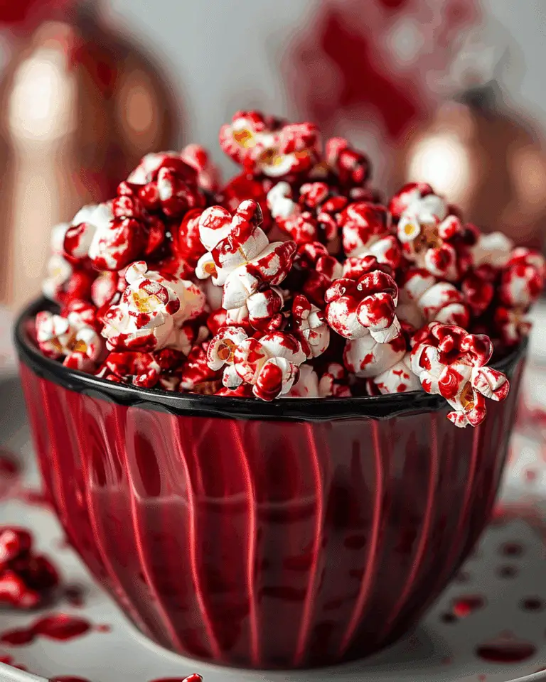 Bloody Red Velvet Popcorn