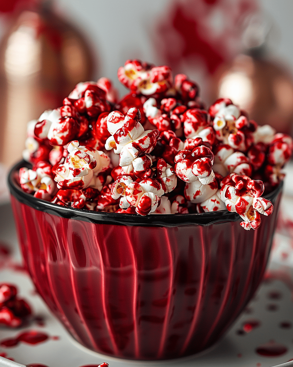 Bloody Red Velvet Popcorn