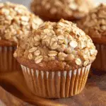 Moist Applesauce Oatmeal Muffins