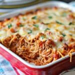 Baked Cream Cheese Spaghetti Casserole