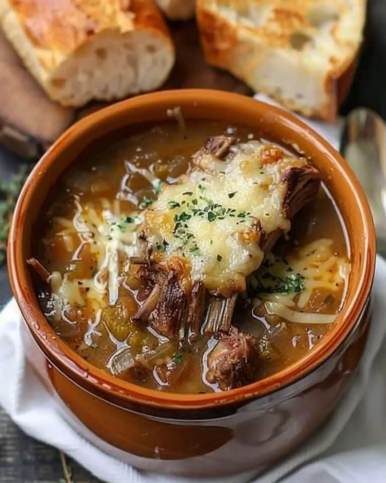 Crockpot French Onion Short Rib Soup