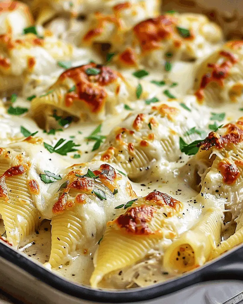 Million Dollar Chicken Alfredo Stuffed Shells