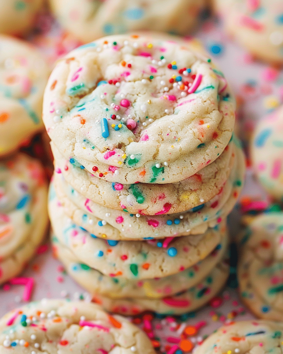 Soft Funfetti Cookies