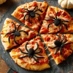 Spooky Spider Pizzas