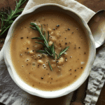 Roasted Garlic and Rosemary White Bean Soup