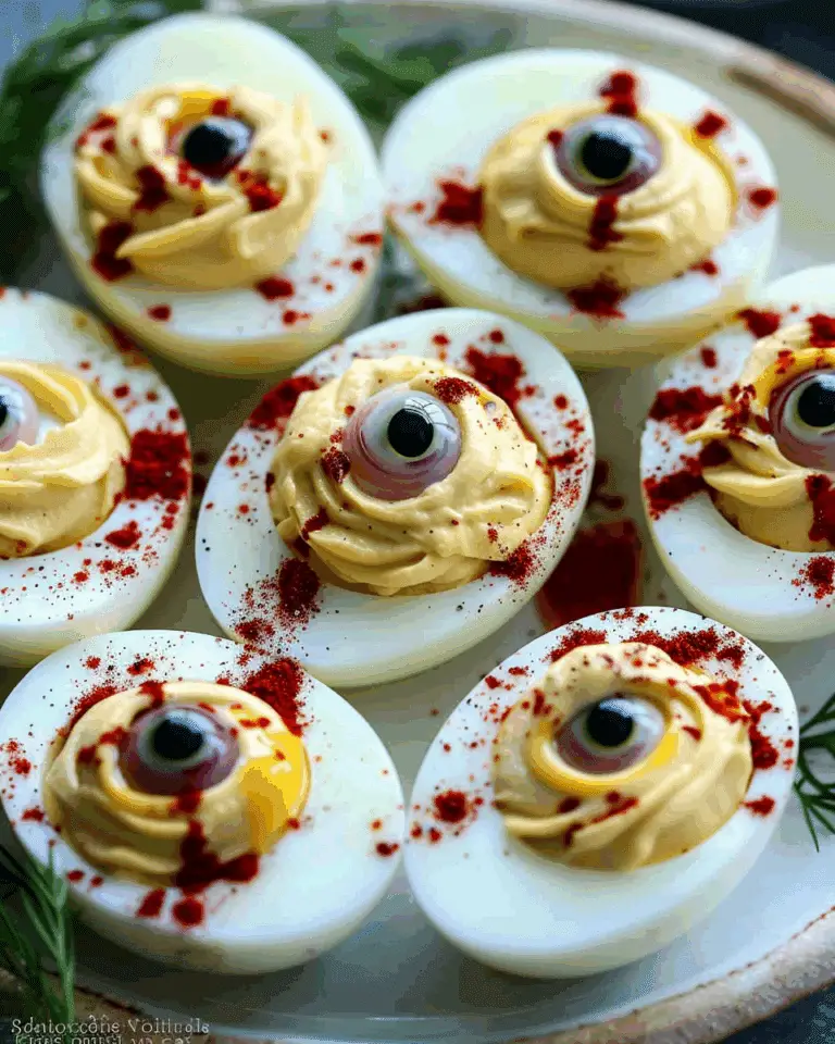 Eyeball Deviled Eggs