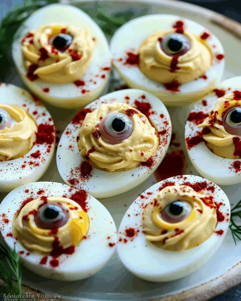 Eyeball Deviled Eggs