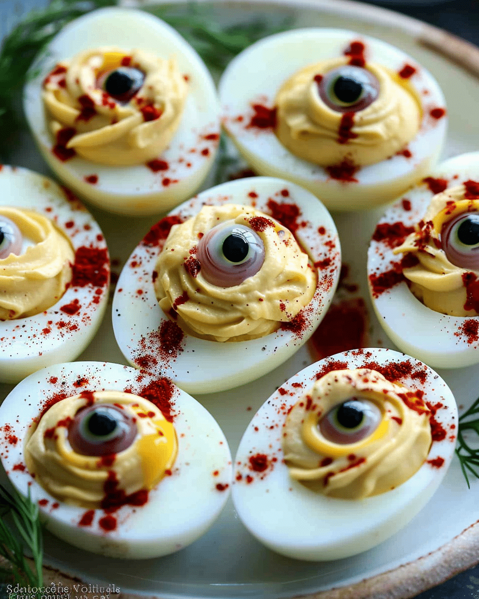 Eyeball Deviled Eggs