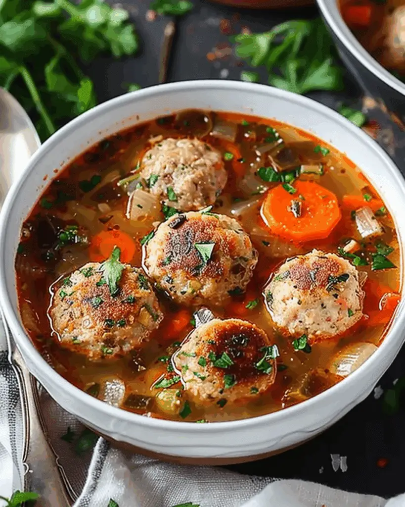 Vegetable Soup With Chicken Meatballs: The Ultimate Amazing Recipe