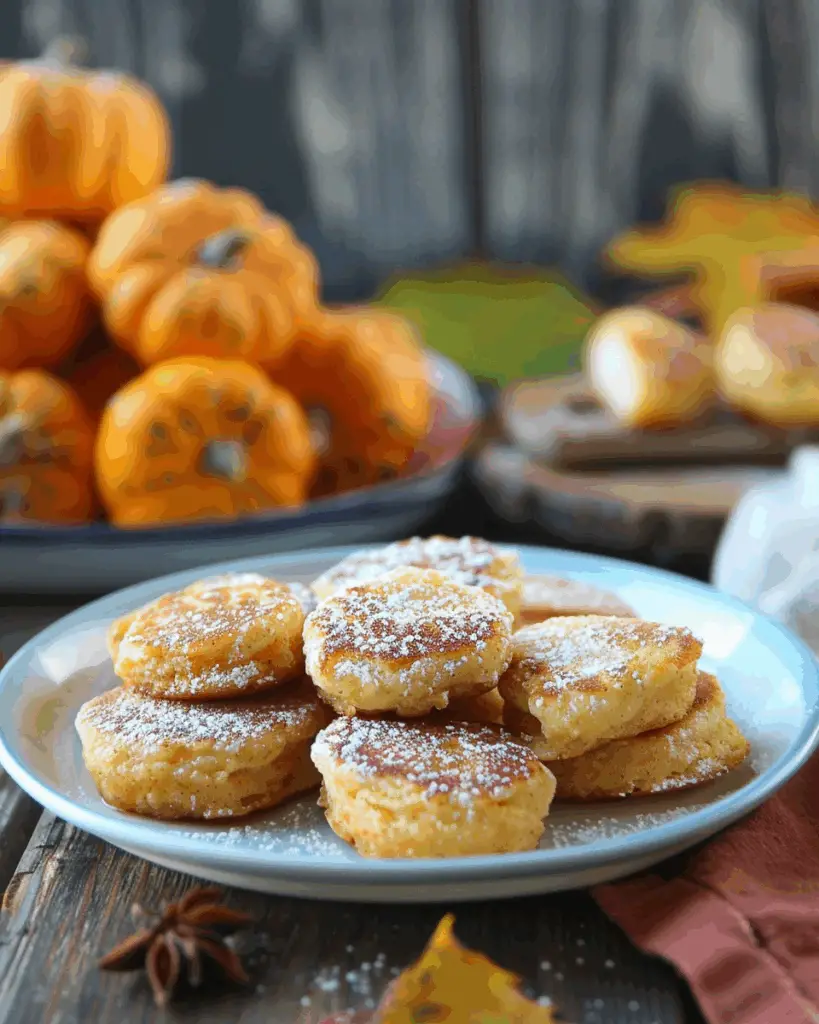Pumpkin Spice Cottage Cheese Pancake Bites