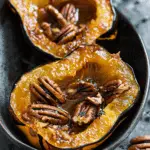 Maple Pecan Roasted Acorn Squash