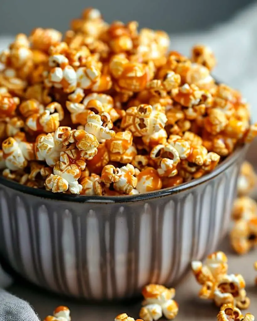 Pumpkin Spice Caramel Popcorn