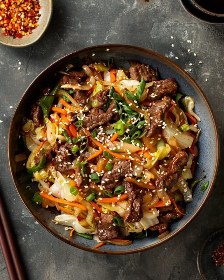 Cabbage and Beef Stir-Fry