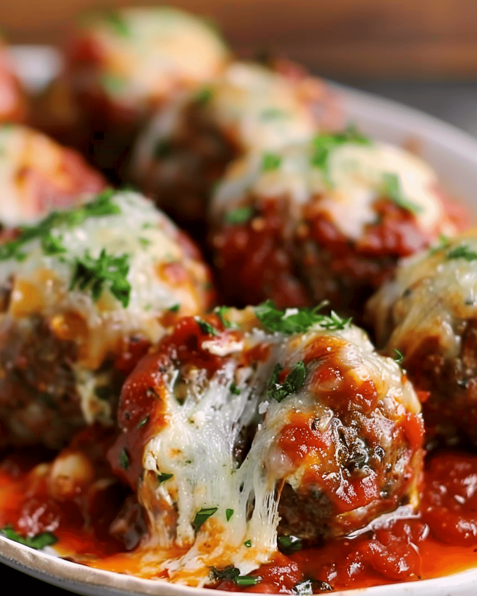 Cheese Stuffed Meatballs