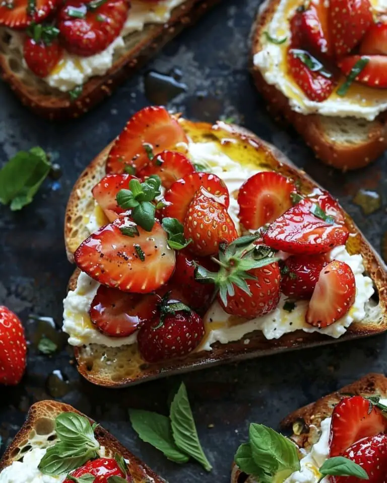Honey-Roasted Strawberry and Ricotta Toast