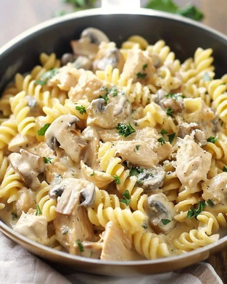 Creamy Chicken & Mushroom Pasta