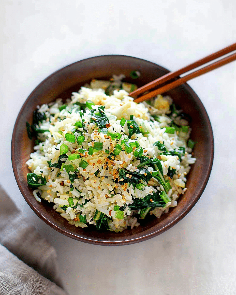 Garlic Bok Choy Rice