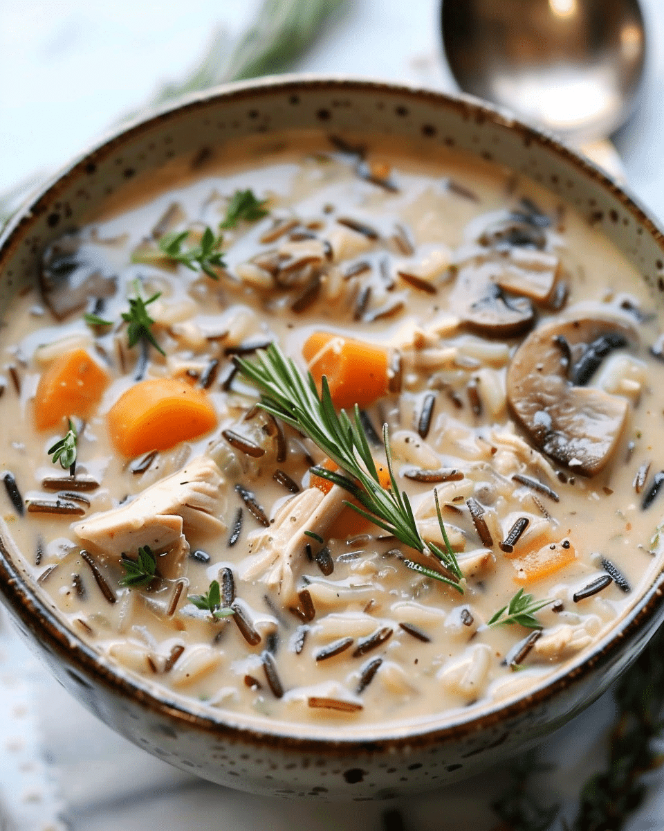 Chicken Mushroom Wild Rice Soup