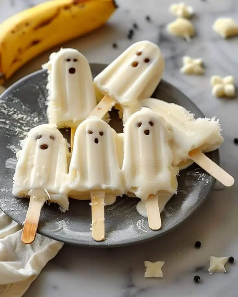 Ghostly Banana Pops