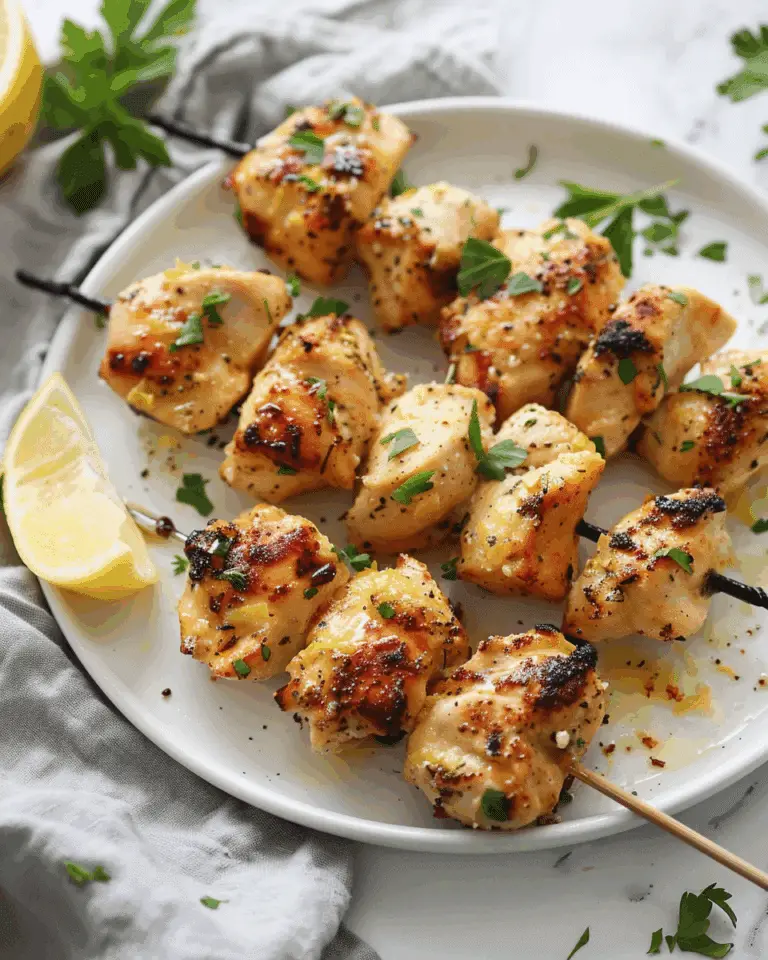 Lemon Garlic Chicken Bites
