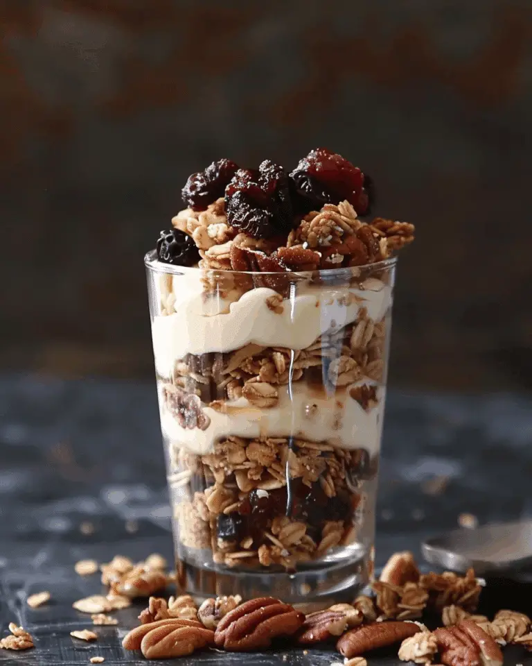 Maple Pecan Granola Parfait