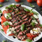 Balsamic Grilled Flank Steak Caprese