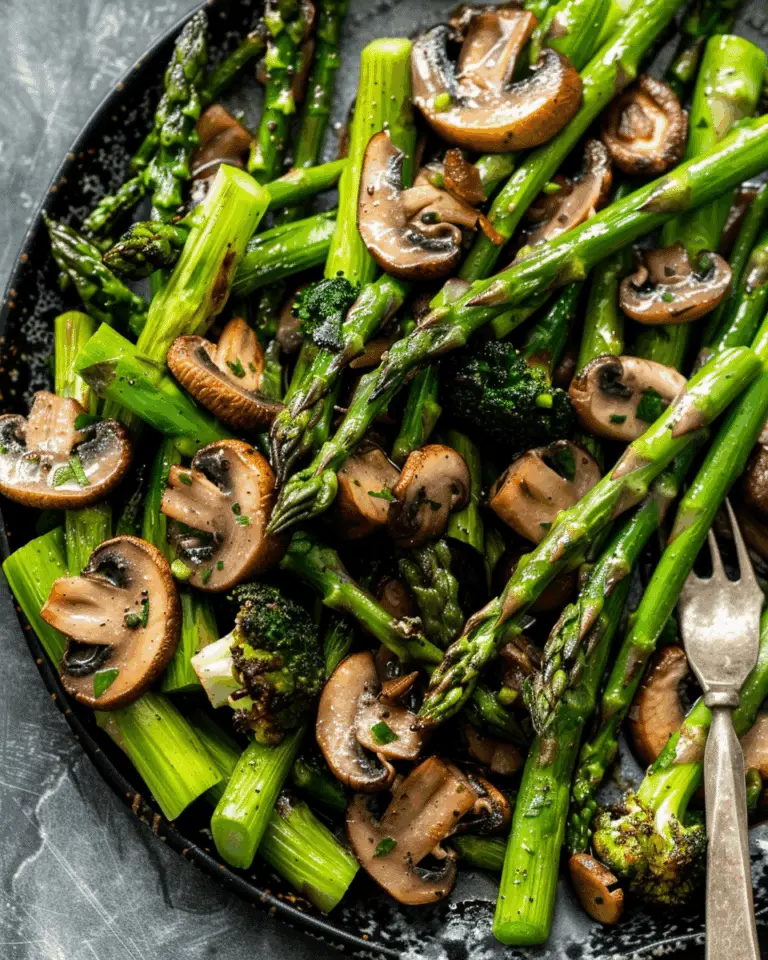 Sautéed Asparagus and Mushrooms
