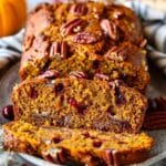 Moist Cranberry Pecan Pumpkin Bread
