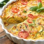 Flavorful Basil Crustless Zucchini Quiche