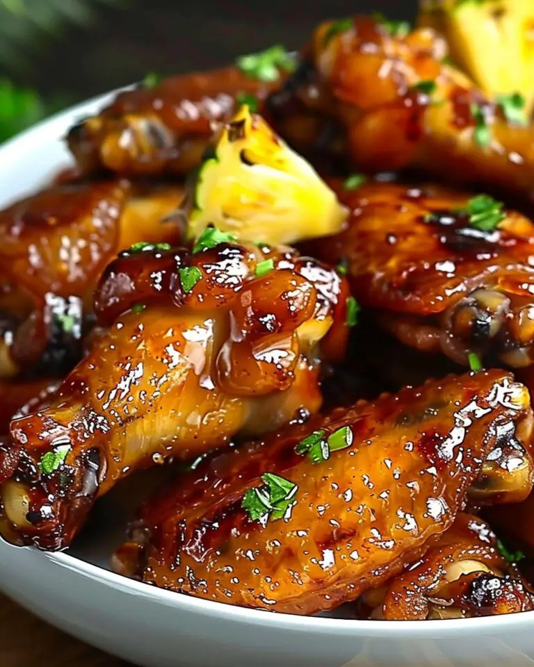Sweet & Tangy Baked Pineapple Chicken Wings