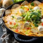 Cheesy Chicken Enchilada Dip with Tortilla Graves
