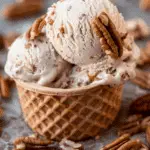 Creamy Homemade Pecan Ice Cream