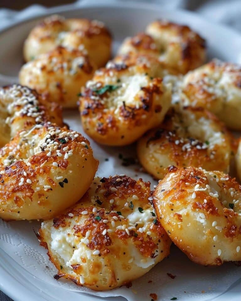 Cottage Cheese Bagel Bites