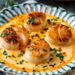 Saffron Cream Scallops