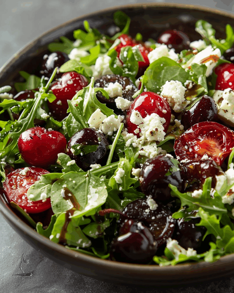 Vibrant Spring Mix Salad with Sweet Cherries and Feta