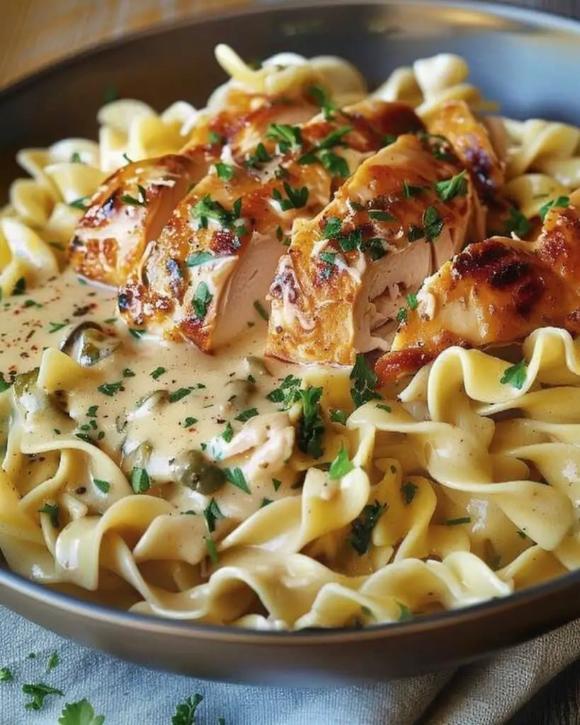 Chicken with Buttered Noodles