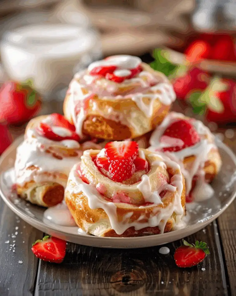 Strawberry Cheesecake Cinnabon Rolls