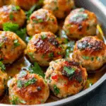 Easy Thai Baked Chicken Meatballs