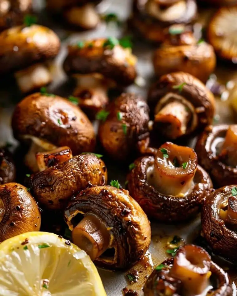 Garlic Butter Roasted Mushrooms