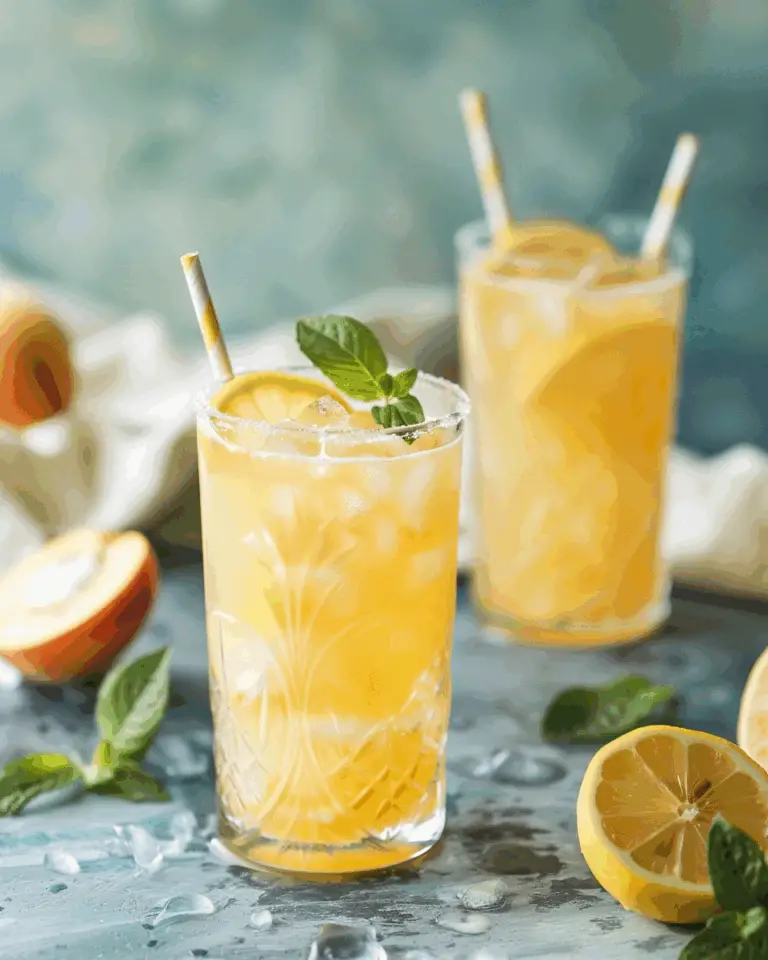 Refreshing Peach Lemonade