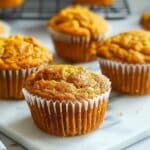 Healthy Greek Yogurt Pumpkin Muffins