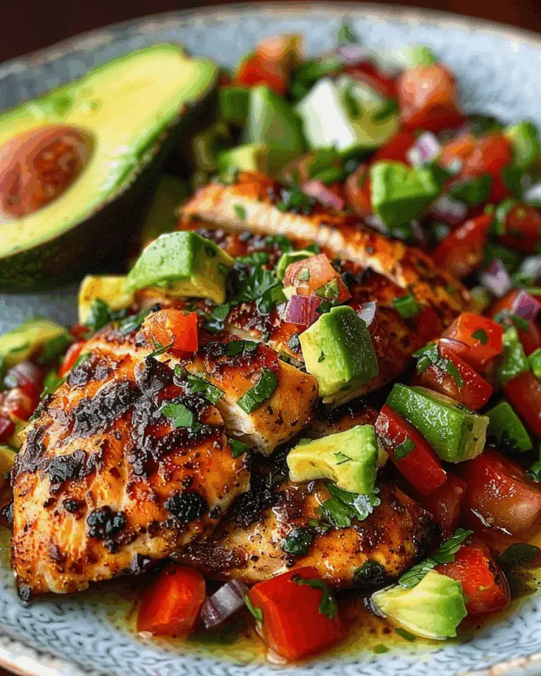 Fiesta Lime Chicken with Avocado Salsa