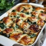 Chicken Spinach and Mushroom Low Carb Oven Dish