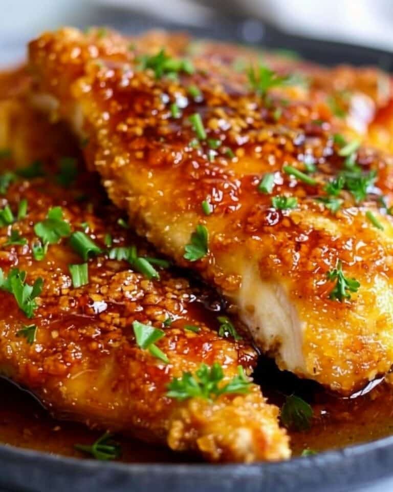 Double Crunch Honey Garlic Chicken Breasts