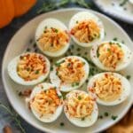 Pumpkin Deviled Eggs