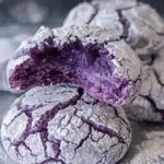 Ube Crinkle Cookies